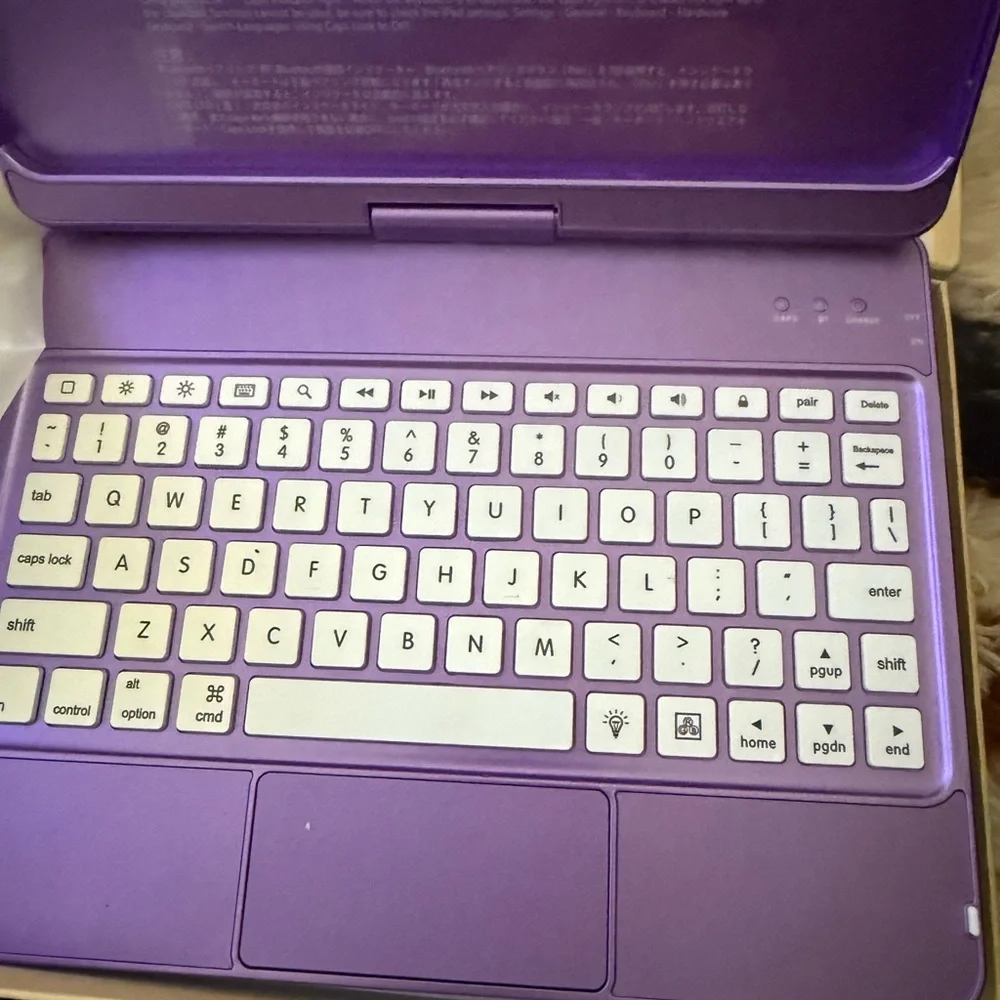 Purple Keyboard Case for Tablet